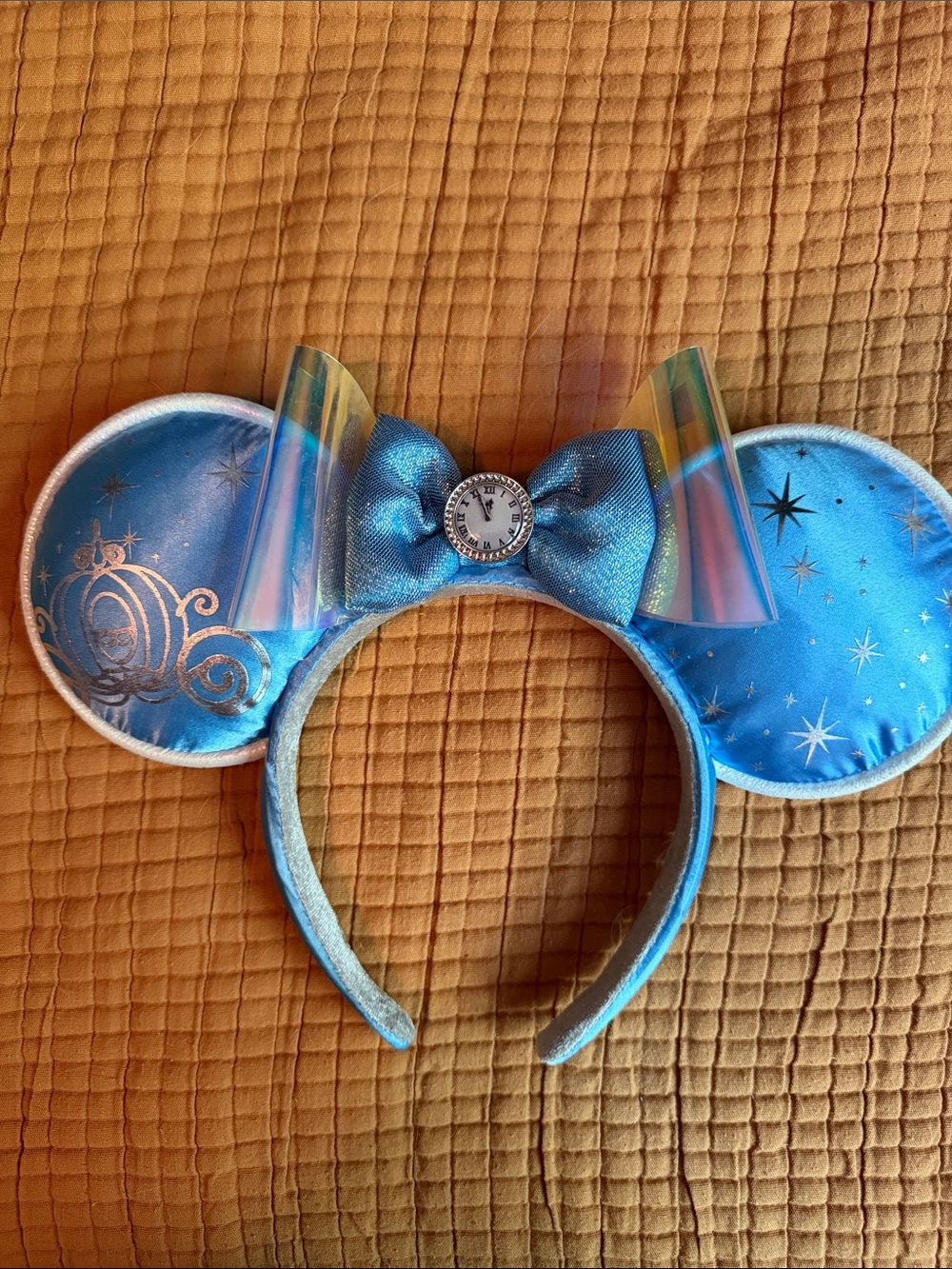 Blue Cinderella-Inspired Minnie Ears